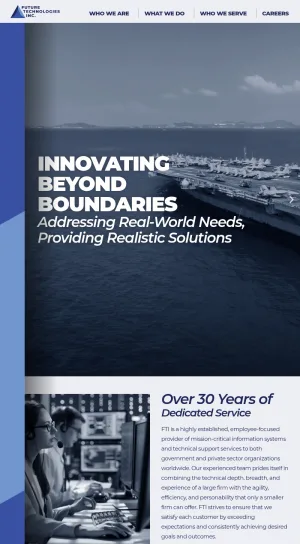 Future Technologies Inc. Mission-Critical IT and Technical Support screenshot