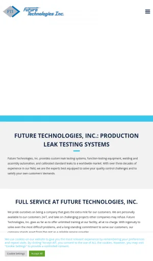 Custom Leak Testing and Automation Equipment screenshot