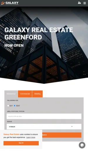 Galaxy Real Estate UK Property Sales, Lettings and Commercial Agency screenshot