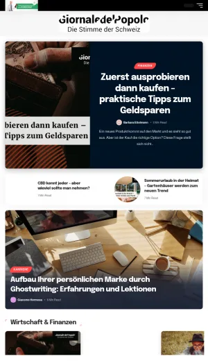 Lifestyle, Health, Finance and Technology Magazine screenshot