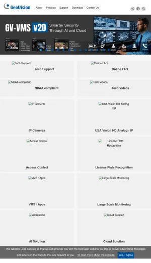 GeoVision Security Cameras and Access Control Systems screenshot