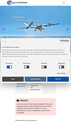 German Drones for Security, Inspection, Mapping, and Research screenshot