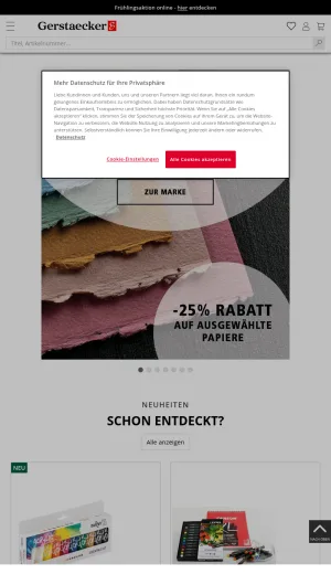 Gerstaecker Art and Craft Supplies Store screenshot