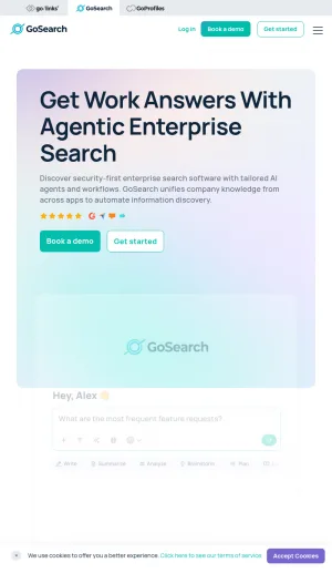 GoSearch AI Enterprise Search and Workplace Knowledge Platform screenshot