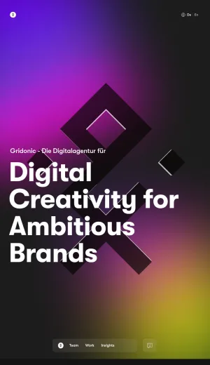 Gridonic Digital Agency Zurich and Bern screenshot