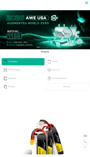 Grepow Custom Lithium Battery Packs and Rechargeable Batteries screenshot