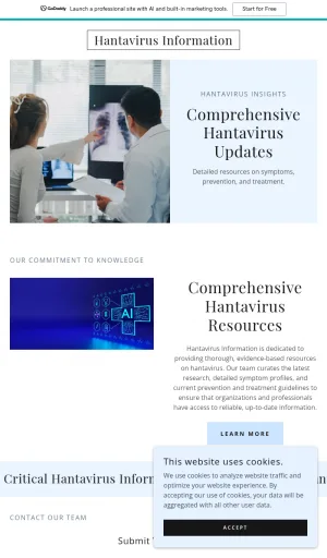 Hantavirus Health Information and Prevention Guide screenshot