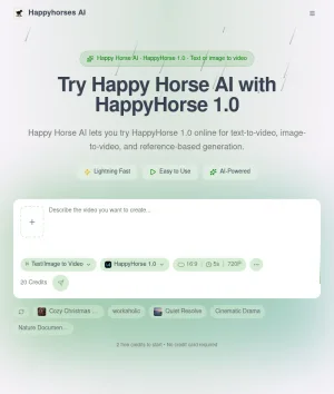 Happy Horse AI Video Generator screenshot