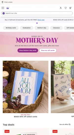 Hallmark Greeting Cards, Gifts, and Holiday Decor screenshot
