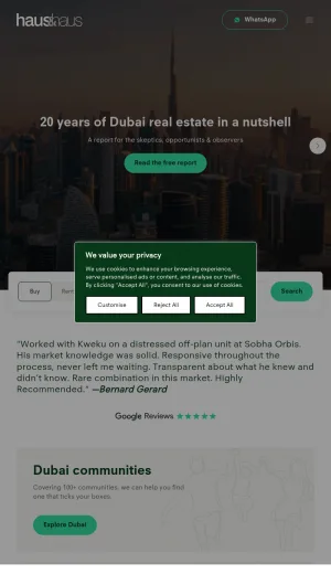 Haus and Haus Dubai Real Estate Broker screenshot