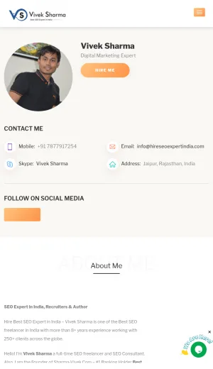 Vivek Sharma SEO Consultant and Digital Marketing Services screenshot
