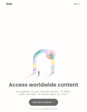 Hola VPN and Proxy for Global Content Access screenshot