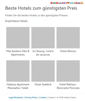 Hotel In Swiss Hotel Listings and Price Comparison screenshot