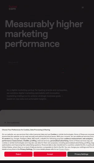 Hurra Digital Marketing Agency for Measurable Performance screenshot