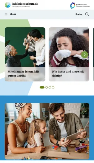 German Public Health Guide to Infection Prevention and Vaccination screenshot
