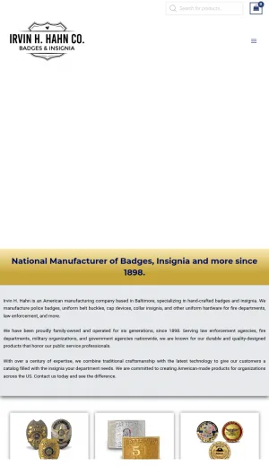 Irvin H. Hahn Public Safety Badges and Uniform Insignia screenshot