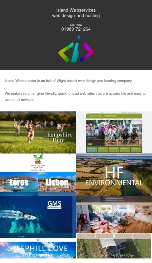 Island Webservices - Isle of Wight Web Design and Hosting screenshot