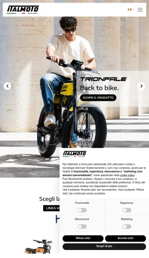 Italmoto - Italian E-Bikes, Scooters and Motorcycles screenshot