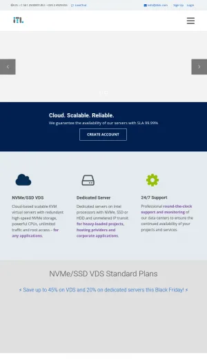 ITLDC VPS and Bare Metal Server Hosting screenshot