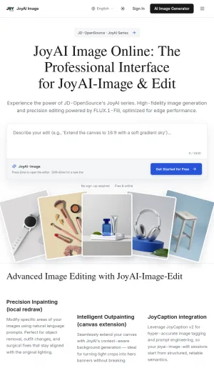 JoyAI Image – Online JoyAI-Image & Edit screenshot
