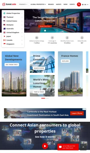 Juwai Global Property Listings and International Real Estate Search screenshot
