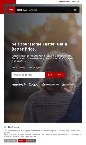 Keller Williams UK Estate Agents and Property Services screenshot