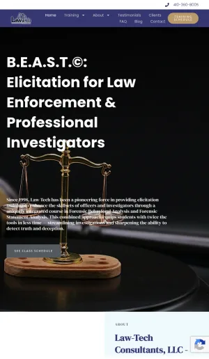 Law Enforcement Interview Training and Consulting screenshot