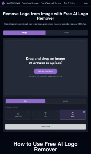 AI Logo and Watermark Remover for Photos screenshot