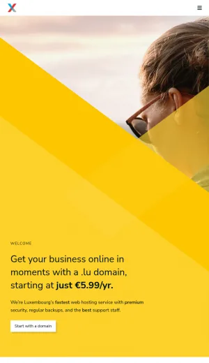 LuxHosting Luxembourg Web Hosting and Server Services screenshot