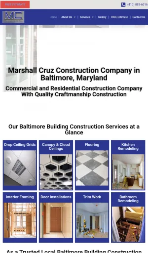 Marshall Cruz Construction screenshot