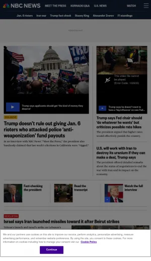 NBC News Breaking News and Current Affairs screenshot