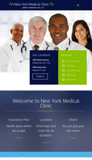 New York Medical Clinic in Brooklyn screenshot
