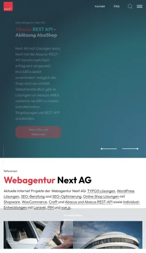 Next AG Web Agency in St. Gallen screenshot