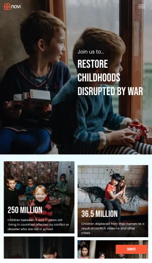 The Novi Community: Aid for Children Affected by War screenshot