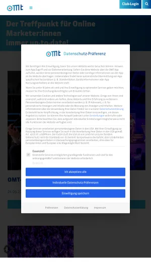 OMT Online Marketing Training and Community screenshot