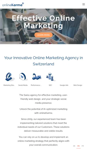 onlineKarma Swiss Online Marketing Agency in Basel screenshot