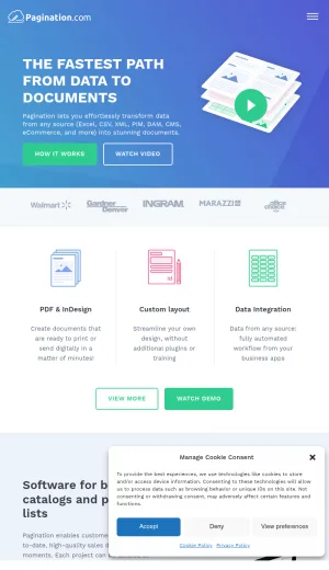 Pagination Cloud Document Automation for Catalogs and Price Lists screenshot