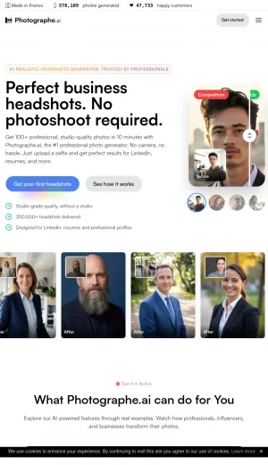 AI Headshot and Portrait Generator by Photographe screenshot