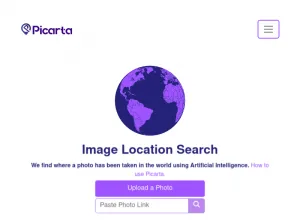 Picarta AI Photo Location Search and Image Geolocalization screenshot