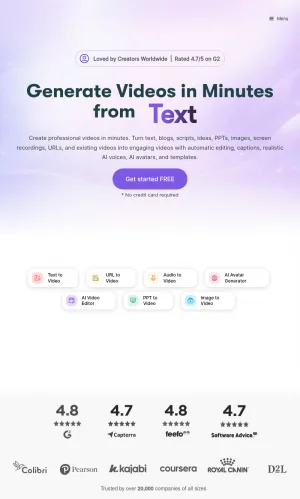 Pictory AI Video Generator screenshot
