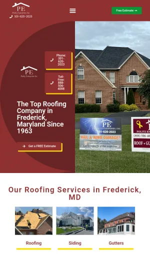 Politz Roofing - Roofing, Gutter, and Siding Services screenshot