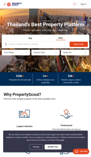 Property Rentals and Sales in Thailand screenshot