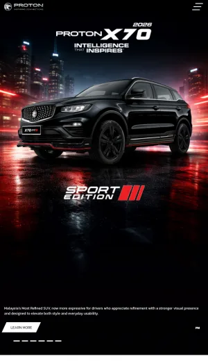 Proton Malaysia Car Models, Test Drives, Service Booking, and Dealers screenshot