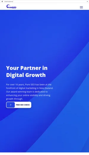 Pure SEO Digital Marketing Agency screenshot