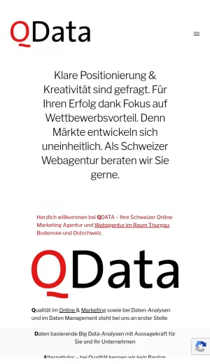 QDATA Online Marketing and Web Agency screenshot