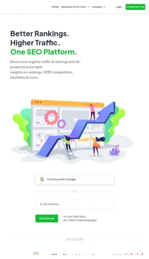 RankWatch SEO Rank Tracking and Search Analytics Platform screenshot