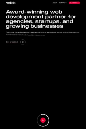 Redlab White-Label Web and Mobile Development Agency screenshot