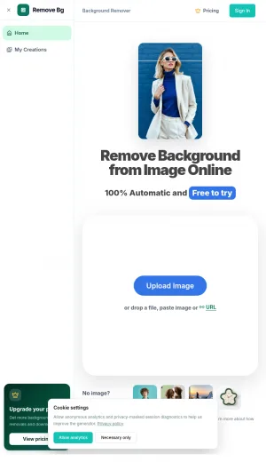 Remove Bg AI Background Removal Tool screenshot