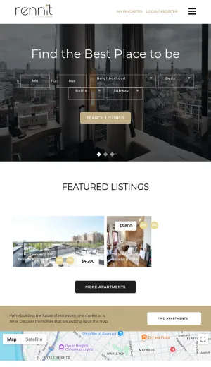Rennit NYC Brooklyn Apartment Rental Agency screenshot