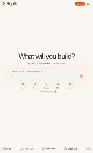 Replit AI App and Website Development Platform screenshot